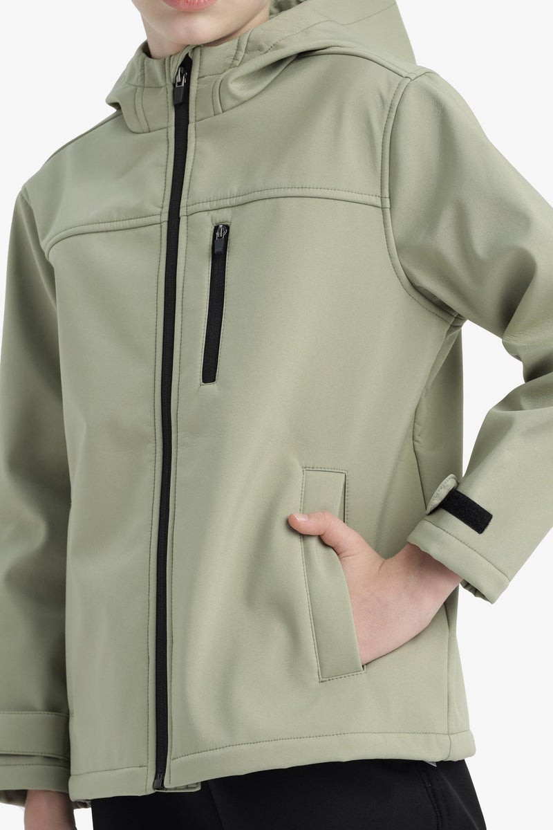 ديفاكتو بالطو مطر اولادي طارد للماء بكابيشون مبطن بالصوف - Image 5